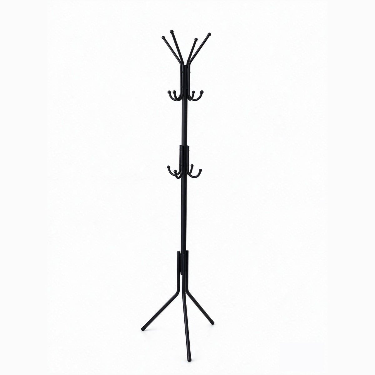 Hoppa! - Staande kapstok - 12 haken - zwart - staal - 45 x 45 x 183 cm (B x D x H)