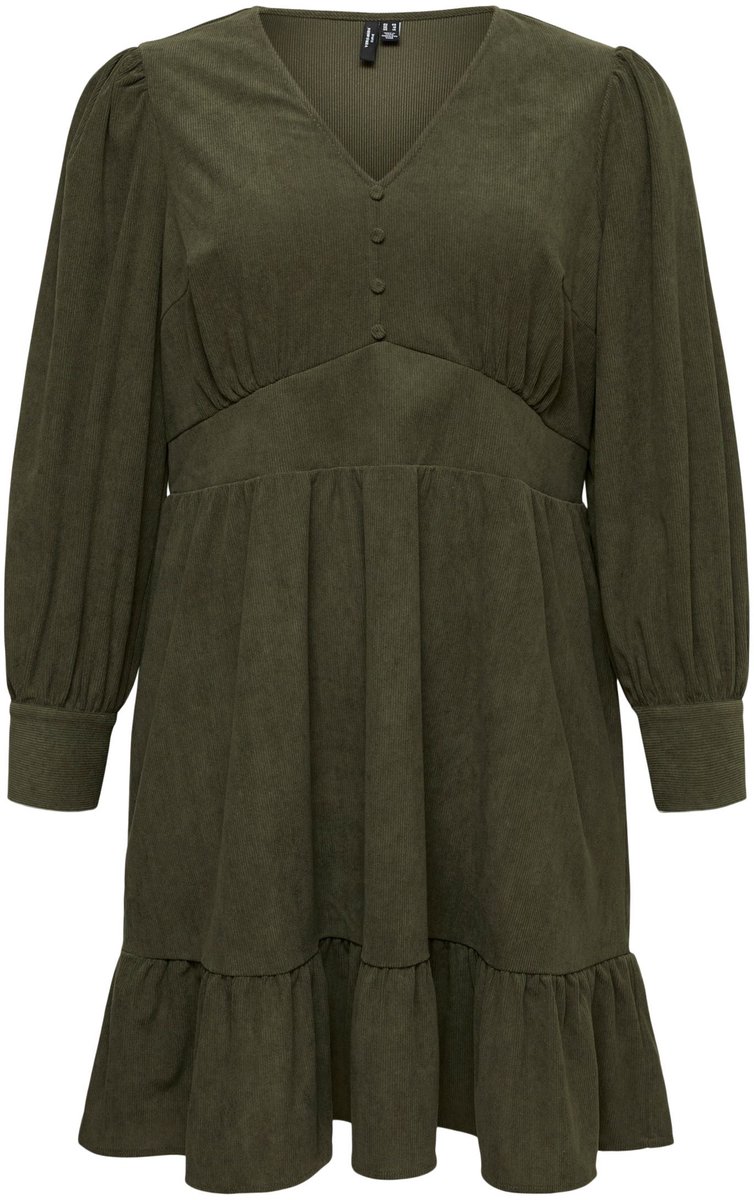 Vero Moda Curve Peplumjurk VMCELLY Korte jurk