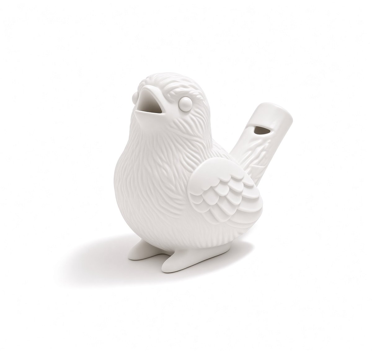 Unieke Witte Vogelvormige Waterfluit – Realistisch Vogelgeluid met Water | Bureau Accessoire & Ontspanningstool