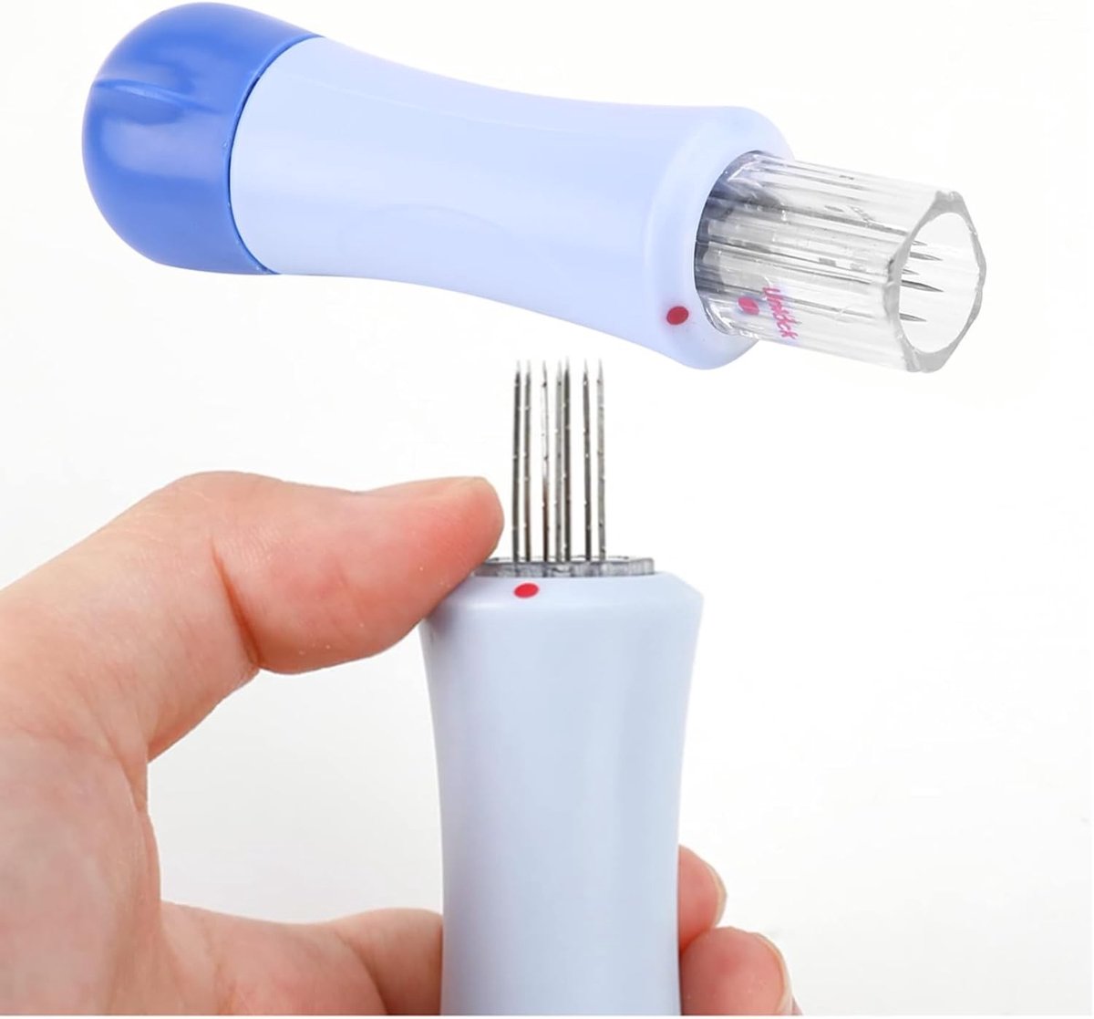 DIY Wolviltnaald Kit - Geen Kleur - Geen Afmetingen - Wolviltsteek Punch Tool met 7 Viltnaalden - Voor Creatieve Handwerken
