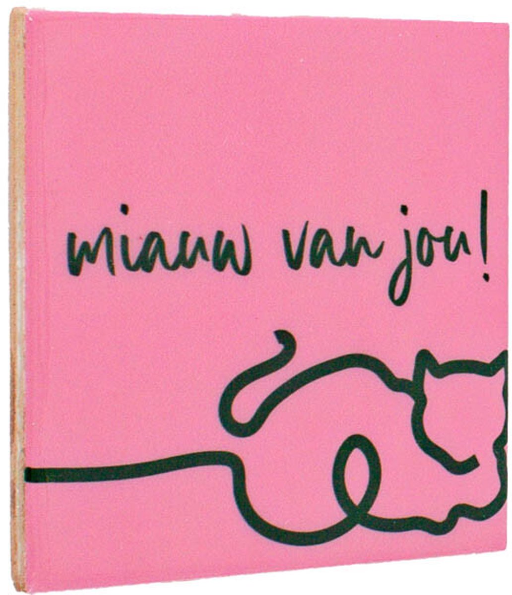 Tegeltje Miauw van jou