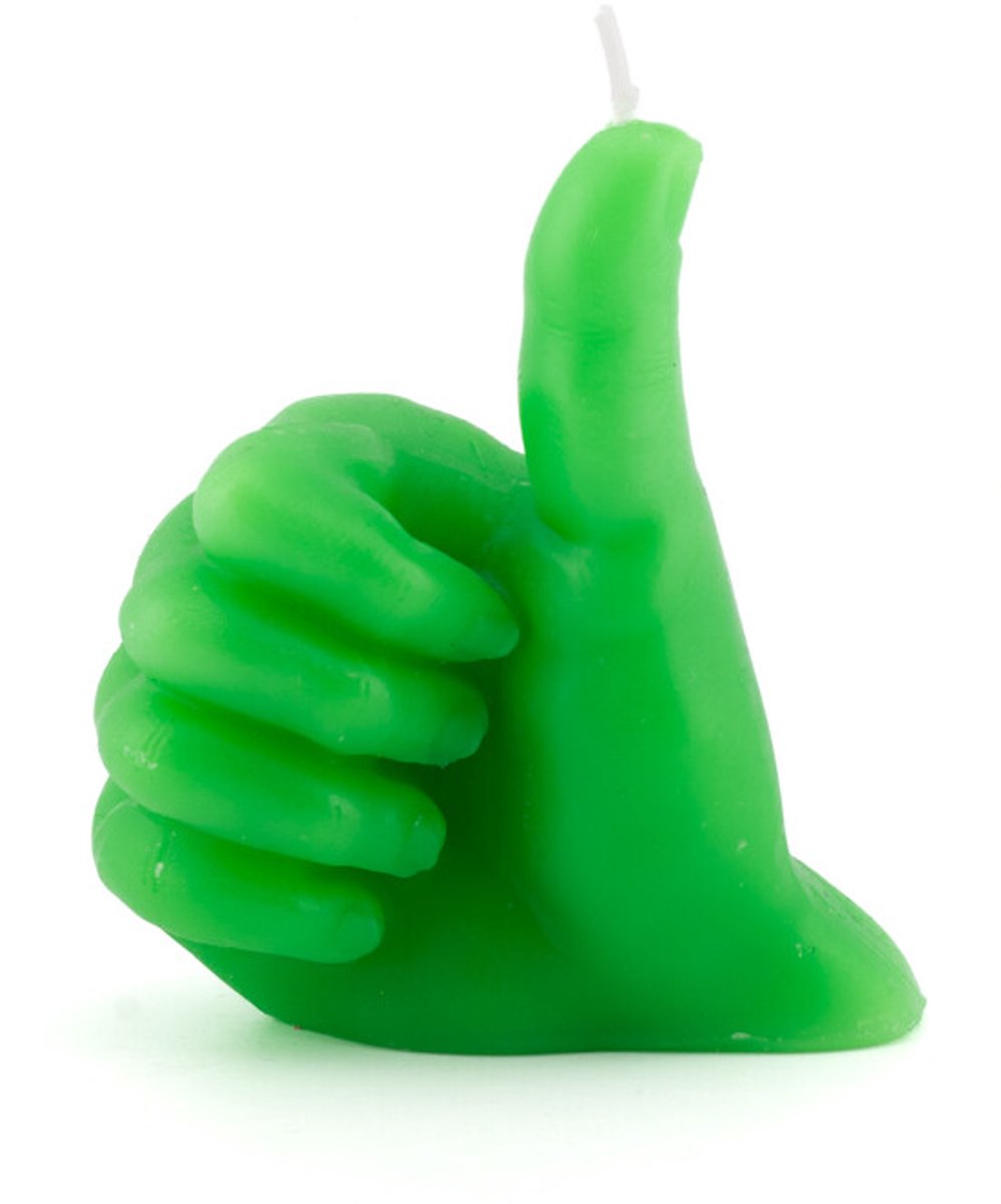 Kaars duimpje omhoog