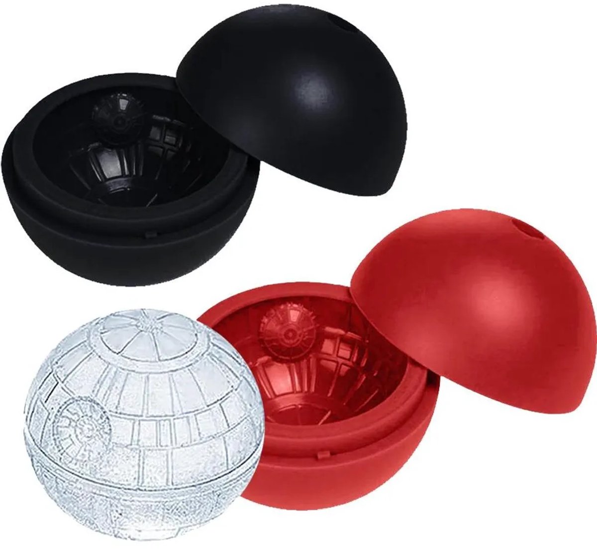Star Wars hockeypuck mallen set (6 stuks), gemaakt van siliconen, Geschikt voor whiskycocktails en doe-het-zelfprojecten.