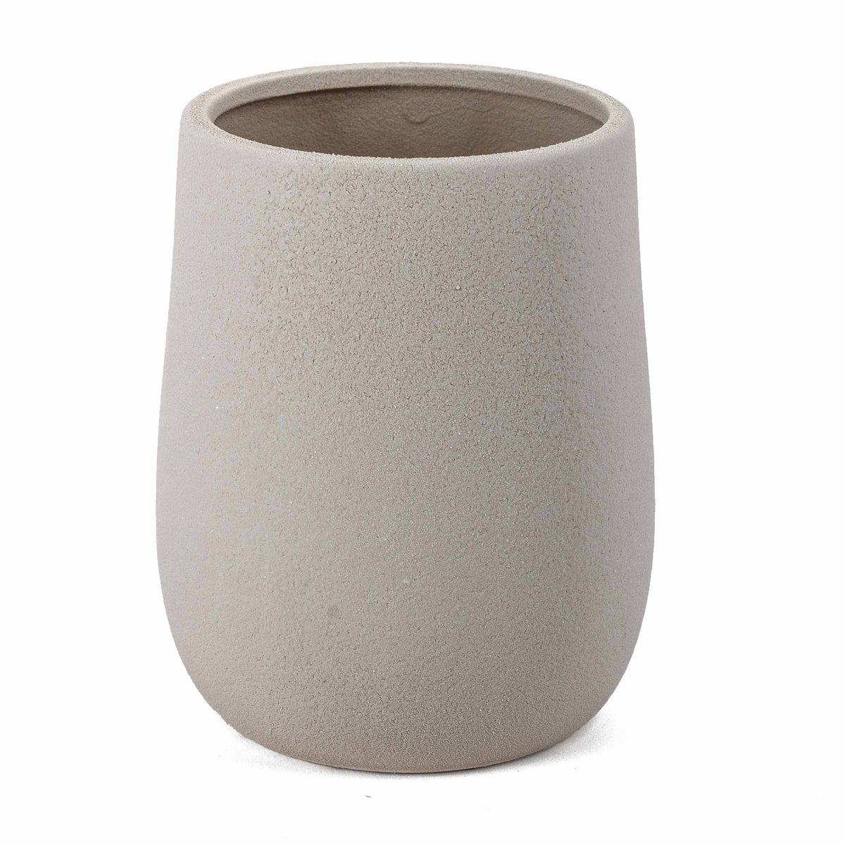Homebound by Kolony HomeBound by KY | Aardewerk vaas sand | 12,1x12,1x15,3cm | vaas zand aardewerk