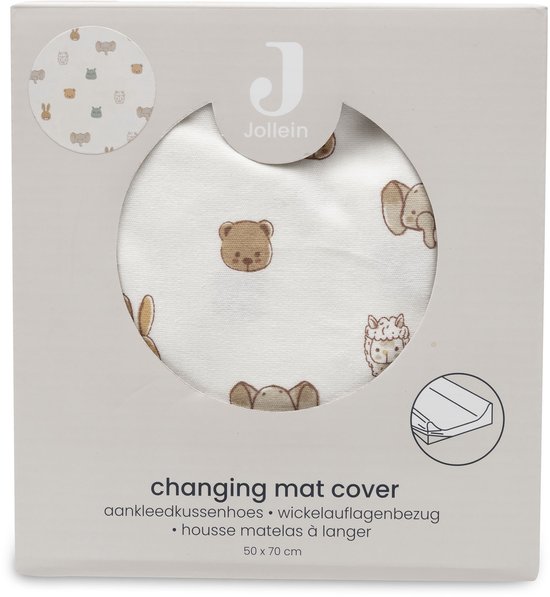 Jollein Wickelauflagenbezug Jersey 50x70cm - Jollies — afbeelding 3