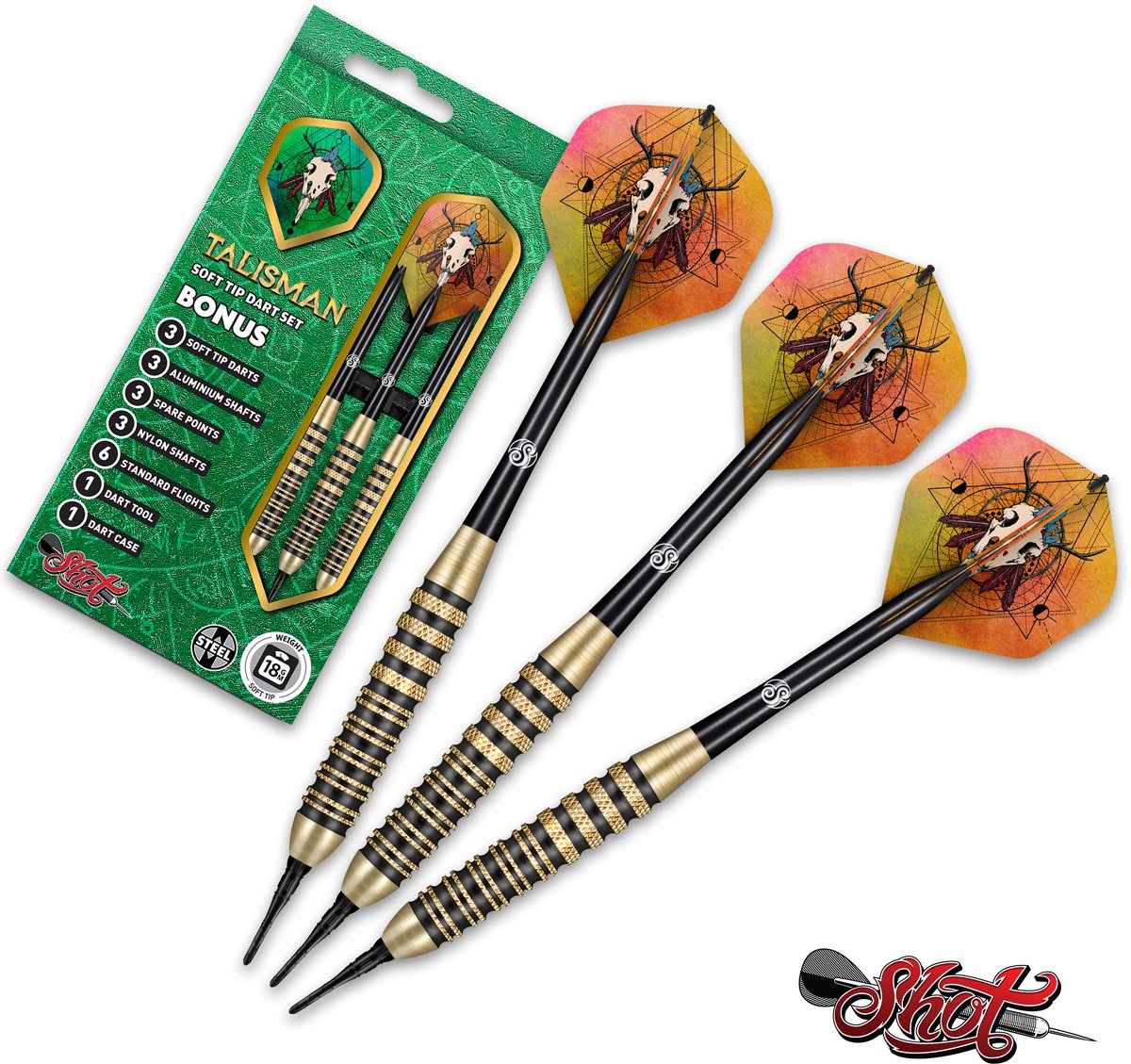 Shot Softtip Value Range Talisman Brass 18g