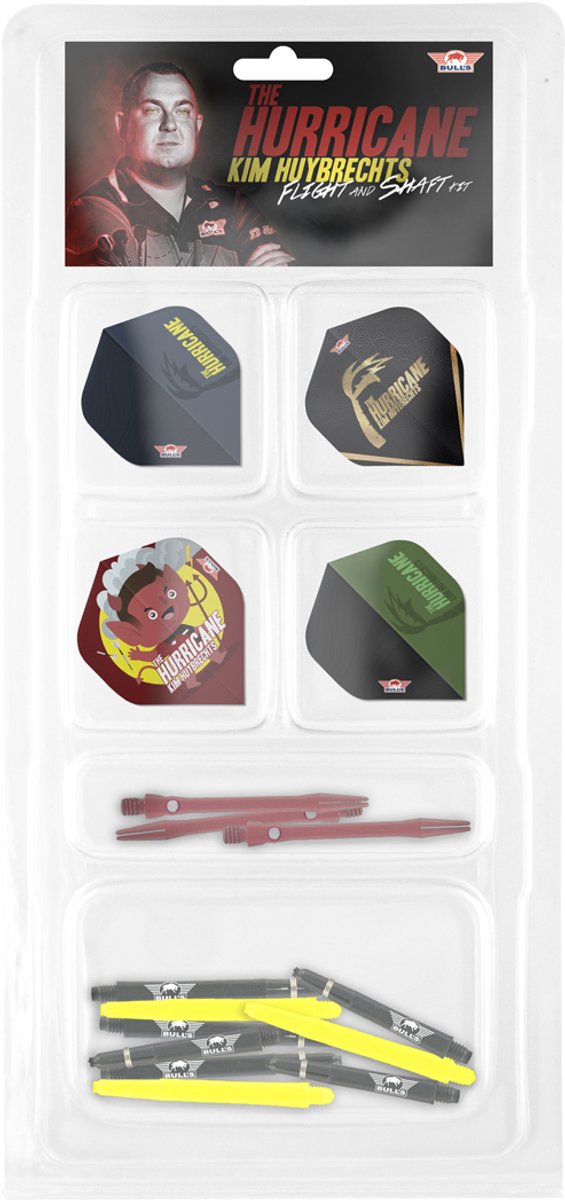 Bull's Hurricane Flight Shaft Kit - Dart Flights
