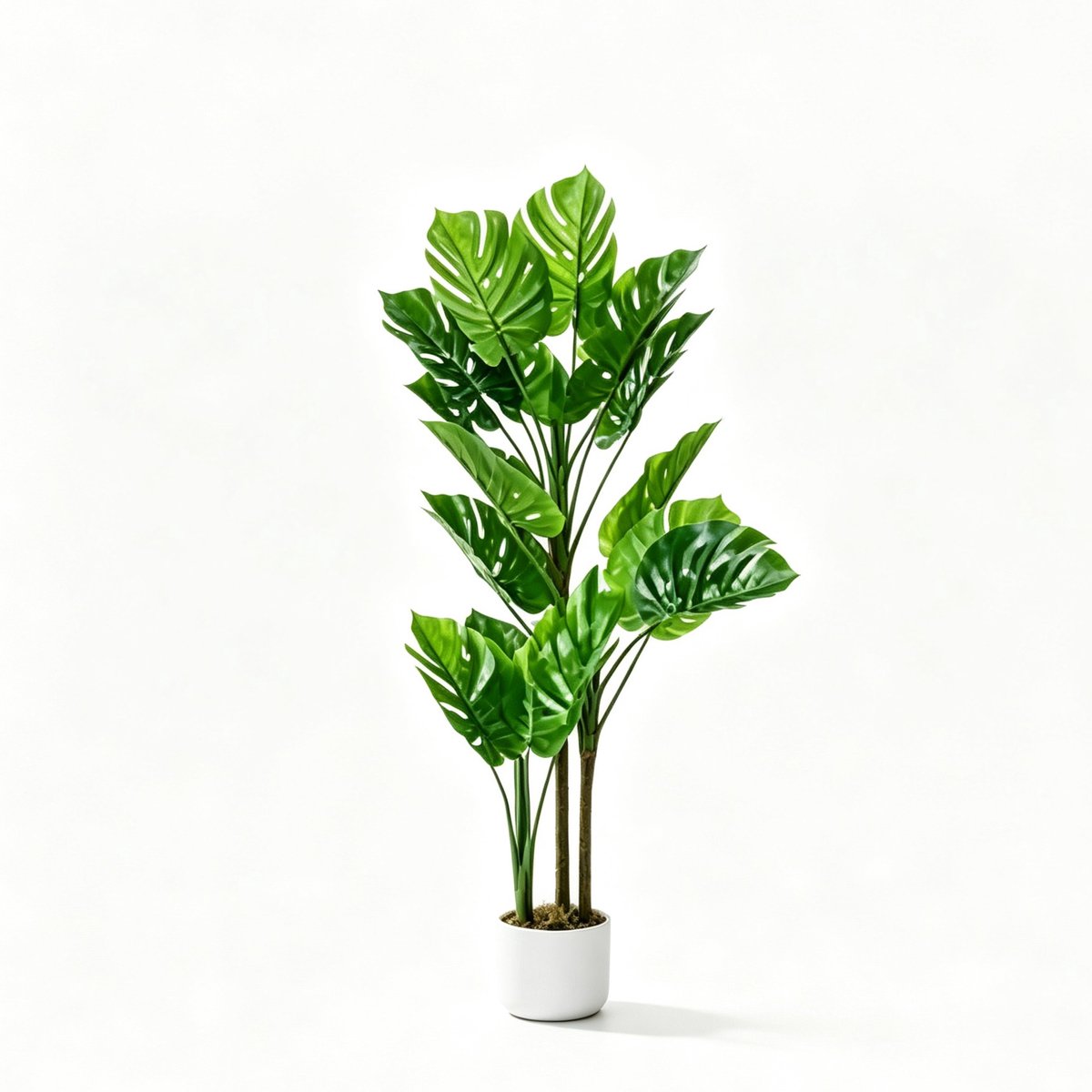 Danky Decoratieve Kunstmonstera 110cm - Onderhoudsvrij - Cadeau voor verhuizing, moederdag en kerst