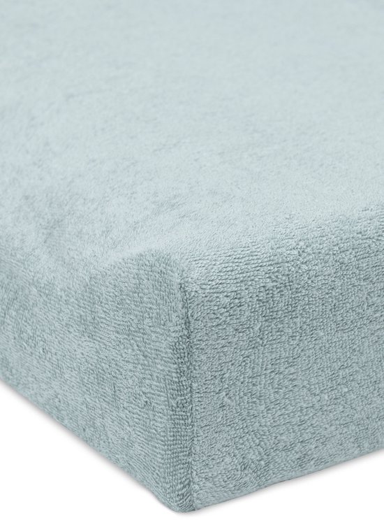 Jollein Aankleedkussenhoes Badstof 50x70cm - Zachte Hoes Baby Aankleedkussen - Sea Green/Biscuit - 2 Stuks — afbeelding 2