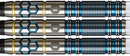 Unicorn Hexium 2 Blue Gold 90% - Soft Tip Darts van Unicorn — afbeelding 2