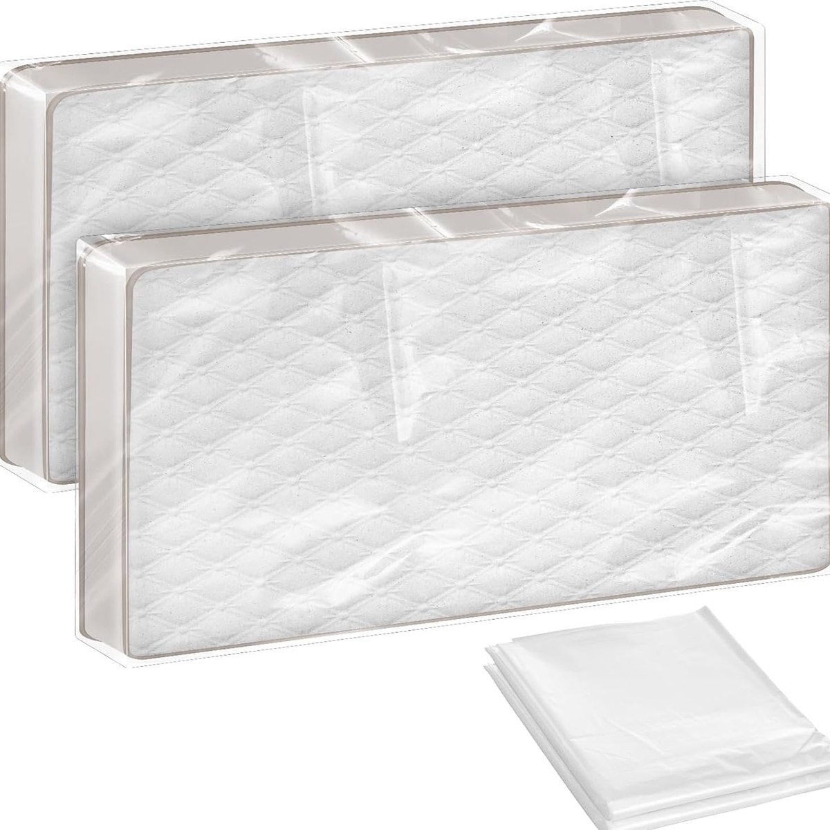 2 stuks matrashoes 120 x 240 cm - matrastas kunststof, matrasopslag waterdicht en herbruikbaar, matrashoes voor - ShopVlot