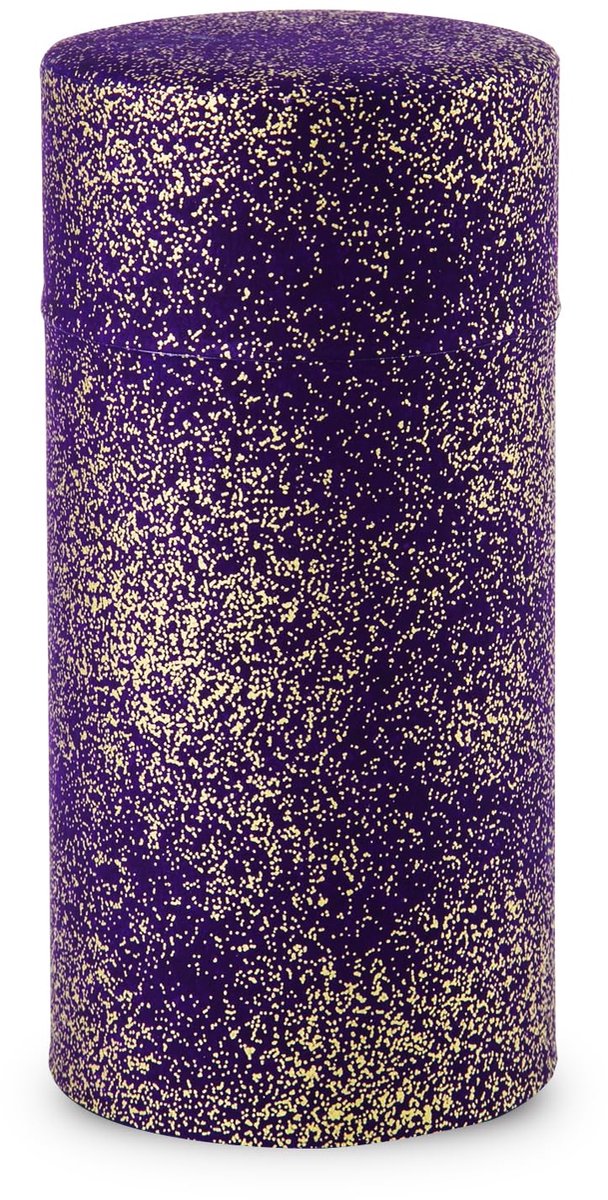 Famanu – Japanse theebus van tin met Yuzen Washi-papier, 7,2 oz grootte