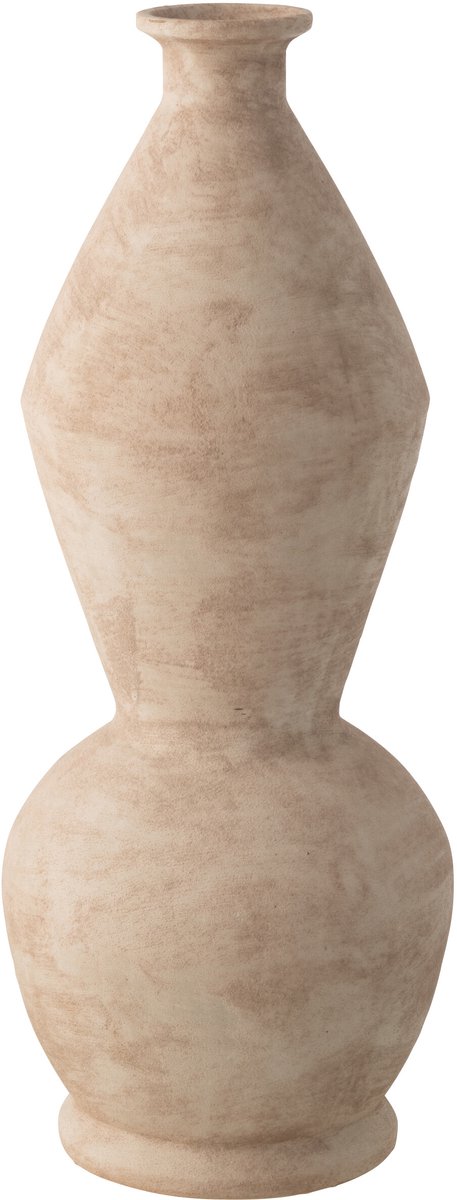 J-Line vaas Boris - keramiek - beige