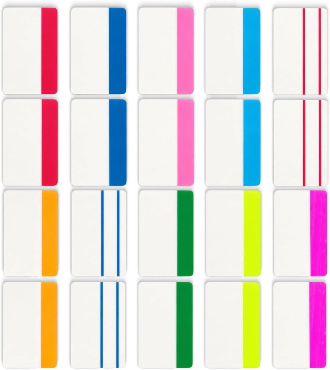 Set van 400 Zelfklevende Tabs in 10 Kleuren, Schrijfbare Paginamarkers, Herpositioneerbaar en Verwijderbaar zonder Restafdrukken voor Boeken, Documenten en Notities