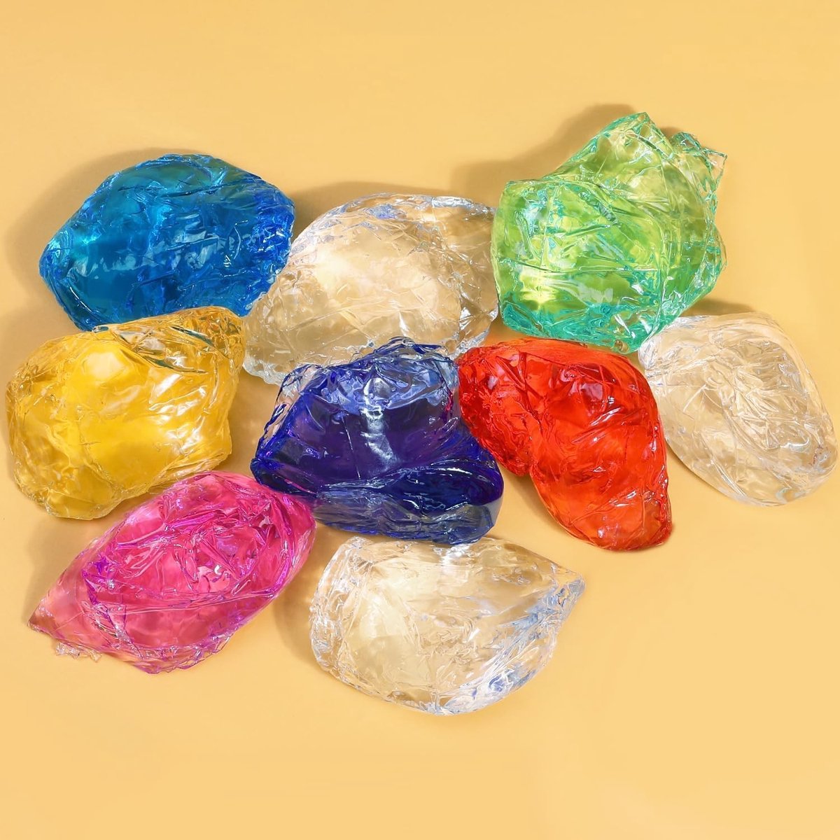 Gel Wax Set voor Kaarsen Maken - Stralende Kleuren - 4 Stuks Gelwas met 50 Lonten & Wick Stickers - Voor DIY Geurkaarsen