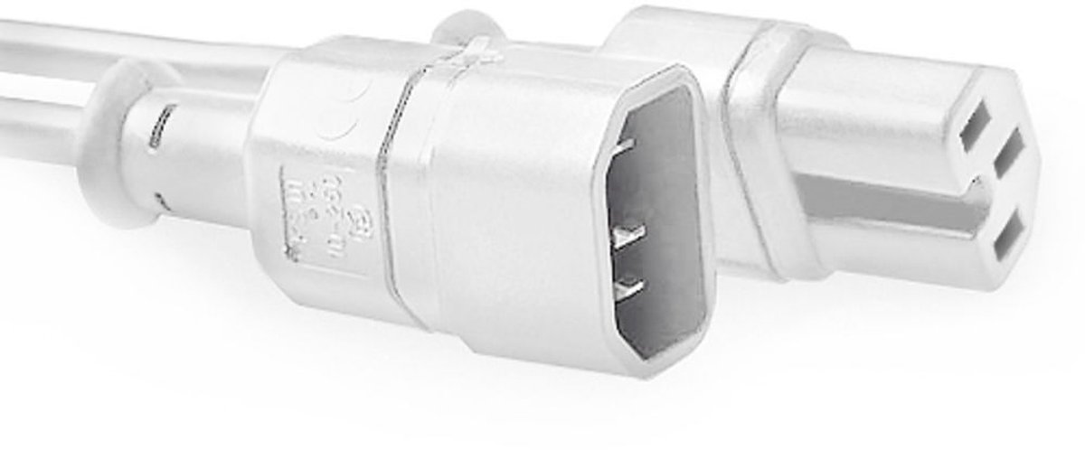 ACT Netsnoer C14 - C15 wit 0,6 m AK5435