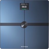 Withings Body Smart - Slimme Weegschaal - Lichaamssamenstelling, Vetpercentage, Spiermassa, Visceraal Vet, Hartslagmeting, BMR & Metabole Leeftijd, Tot 8 Gebruikers