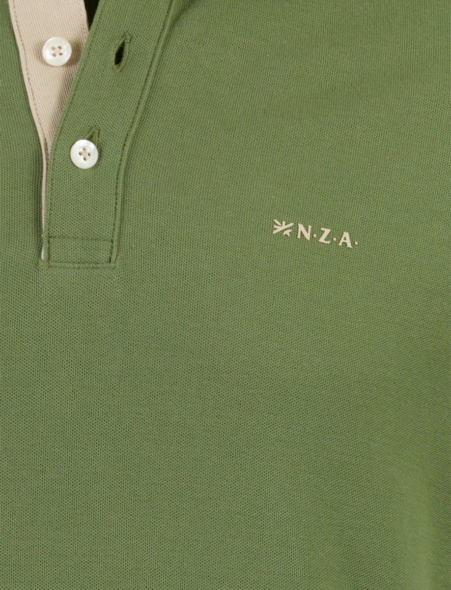 New Zealand poloshirt korte mouw groen