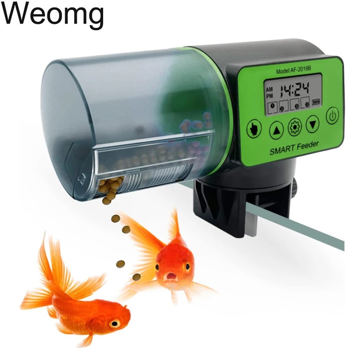 Veya Visvoerautomaat - Aquarium voederautomaat - 4 automatische voermomenten per dag - 200ml voerreservoir - LCD-dislay met timer