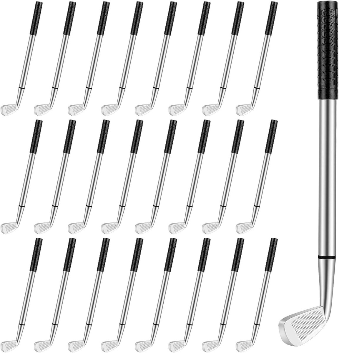25 Stuks Golfclubpennen met Zwarte Inkt - Grappige Golfbalpen voor Feestgeschenken, Decoraties en Sportliefhebbers
