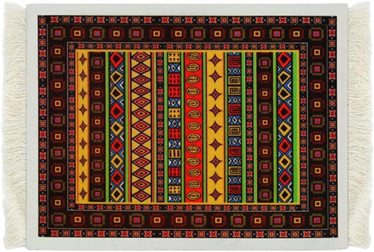Ronde Muismat met Oosters Perzisch Tapijt Design - Perfect voor Computer en Bureau Decoratie