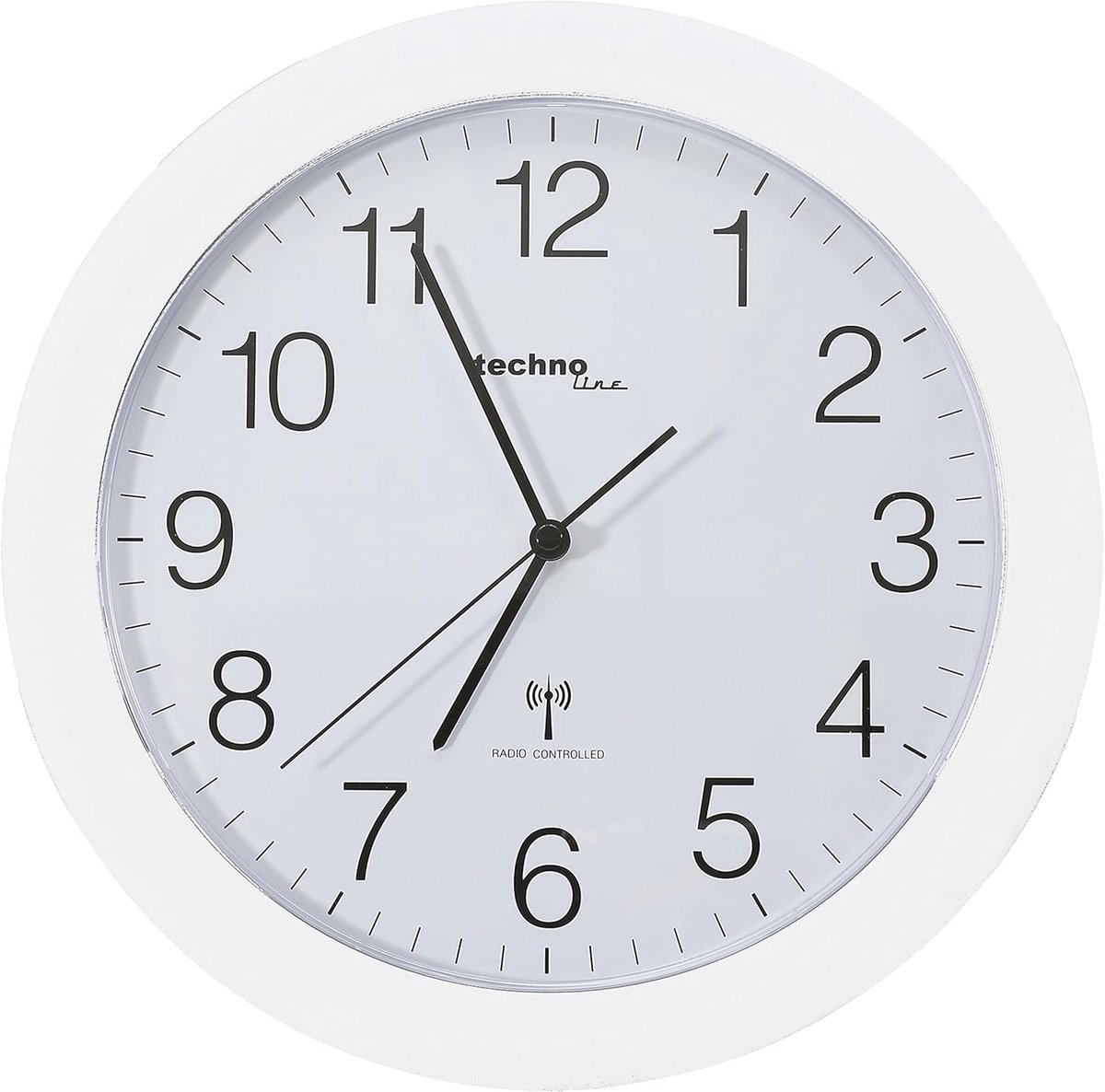 Wanduhr 30 cm - Wit - Modern design - Perfect voor elke ruimte - ShopVlot