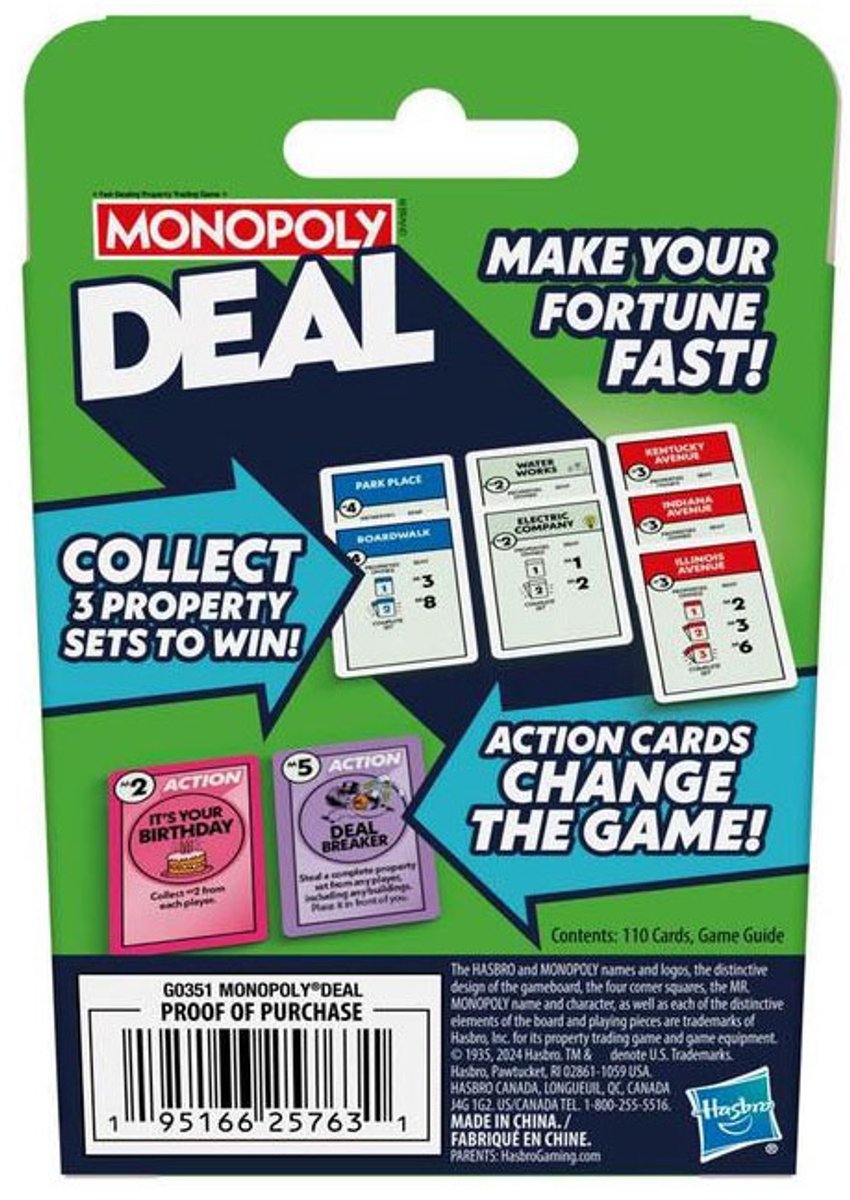 Monopoly Deal Kaartspel - Belgische Editie — afbeelding 8