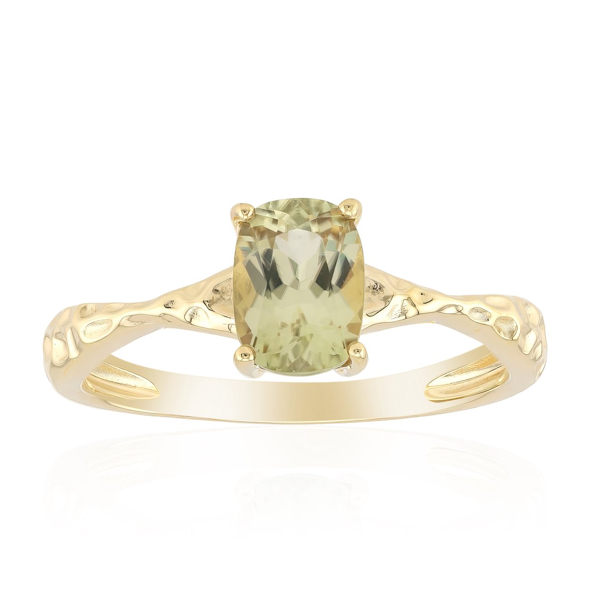 Cavill - Gouden ring 9K - Kleurwisselende Diaspoor 0,85 ct - Antieke ovale slijpvorm - Fijne gedraaide band - Elegante damesring