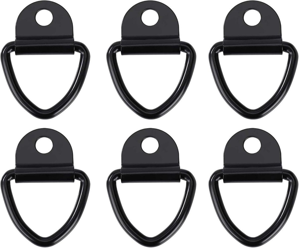 Set van 6 spanringen voor aanhangers en vrachtwagens, ideaal voor veilig vastzetten van ladingen