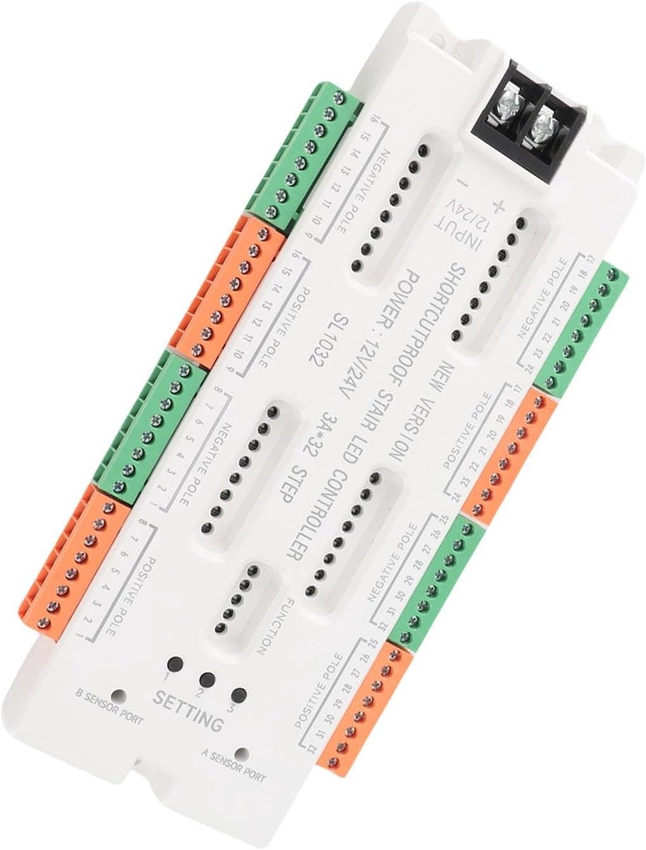 Trapverlichtingscontroller - Wit - 32-kanaals Automatische LED Lichtcontroller voor Thuis