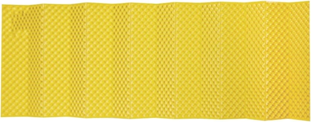 Draagbaar luchtmatras - Campingmat schuim - Outdoor slapen - Lichtgewicht en opvouwbaar - 185 cm lengte - Geel