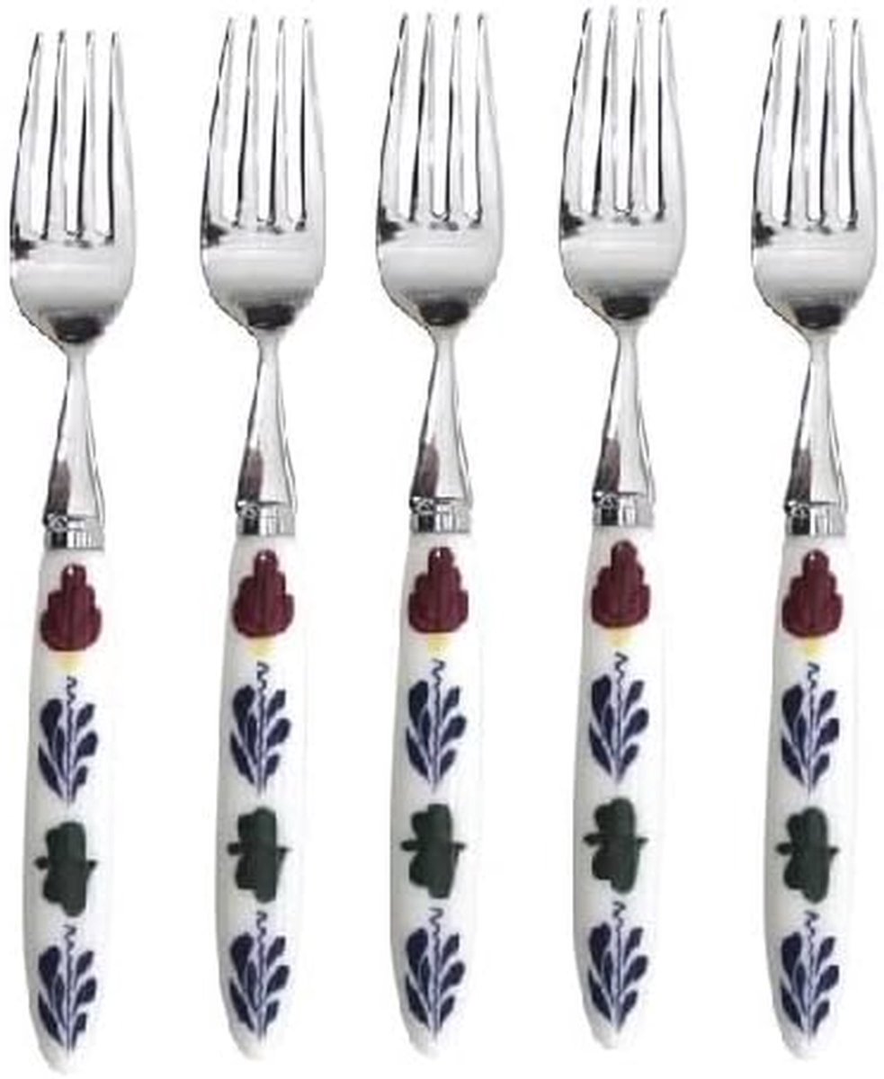 Gebaksvorkjes Set - Dessertvorkjes - Taart Serveren - Vaatwasserbestendig - 16 cm - Veelkleurig