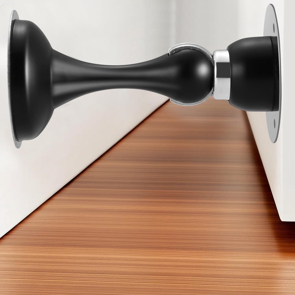 Hoogwaardige Magnetische Deurstopper met Sterke Hechting, Geen Boren Nodig, Ideaal voor Interieur, Kantoor en Hotelkamers - Set van 2 Stuks