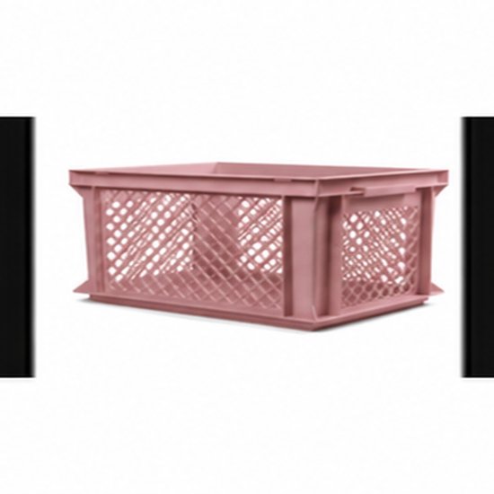 Vintag Fietskrat - 26 Liter - 40 x 30 x 22 cm - Kunststof - Oudroze — afbeelding 5