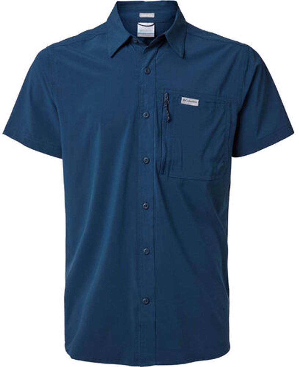 COLUMBIA - Triple Canyon Solid Shor - S - Petrol Blue
