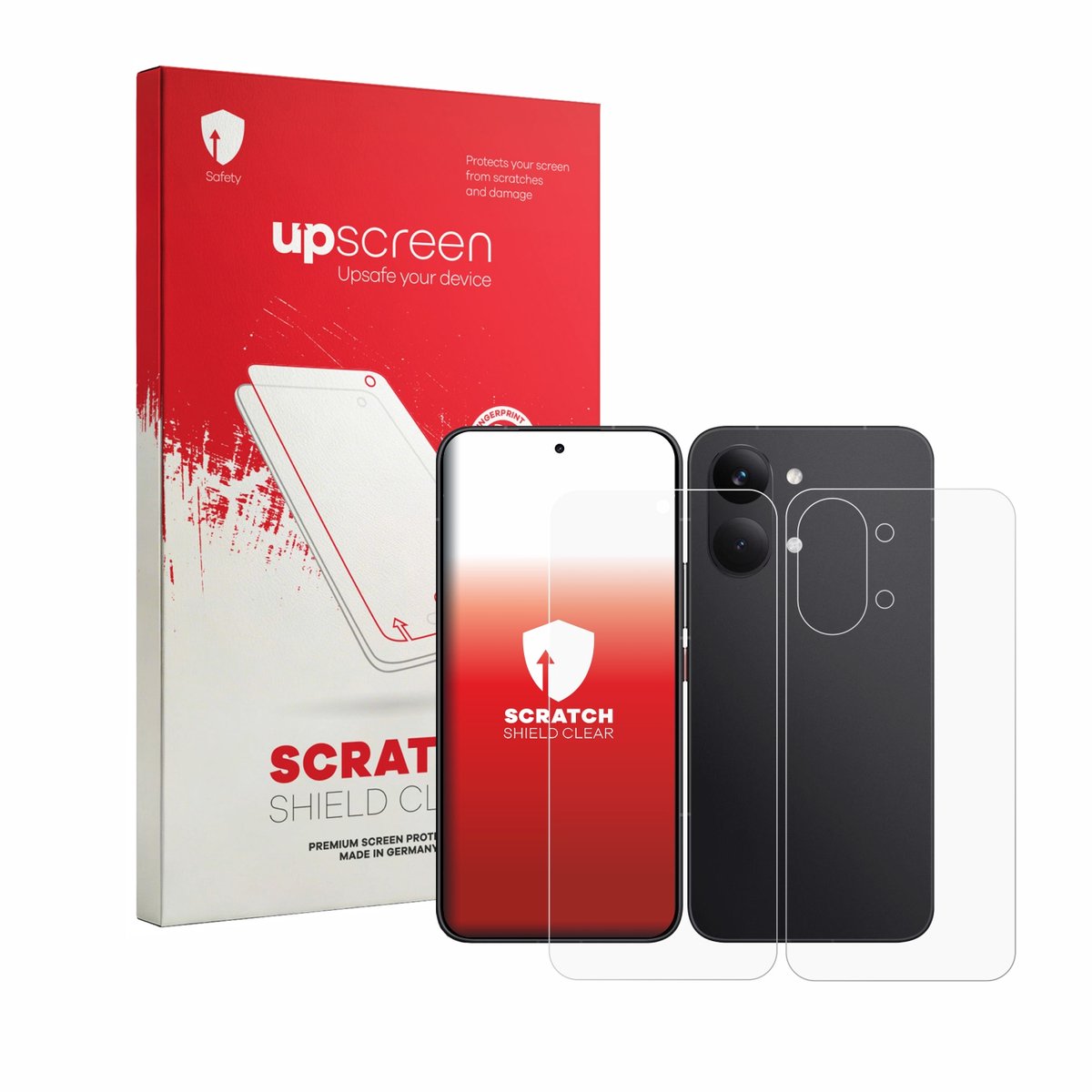 upscreen - Screenprotector voor Xiaomi Poco X8 Pro Max (Voor+Achter) - Folie Beschermfolie transparant
