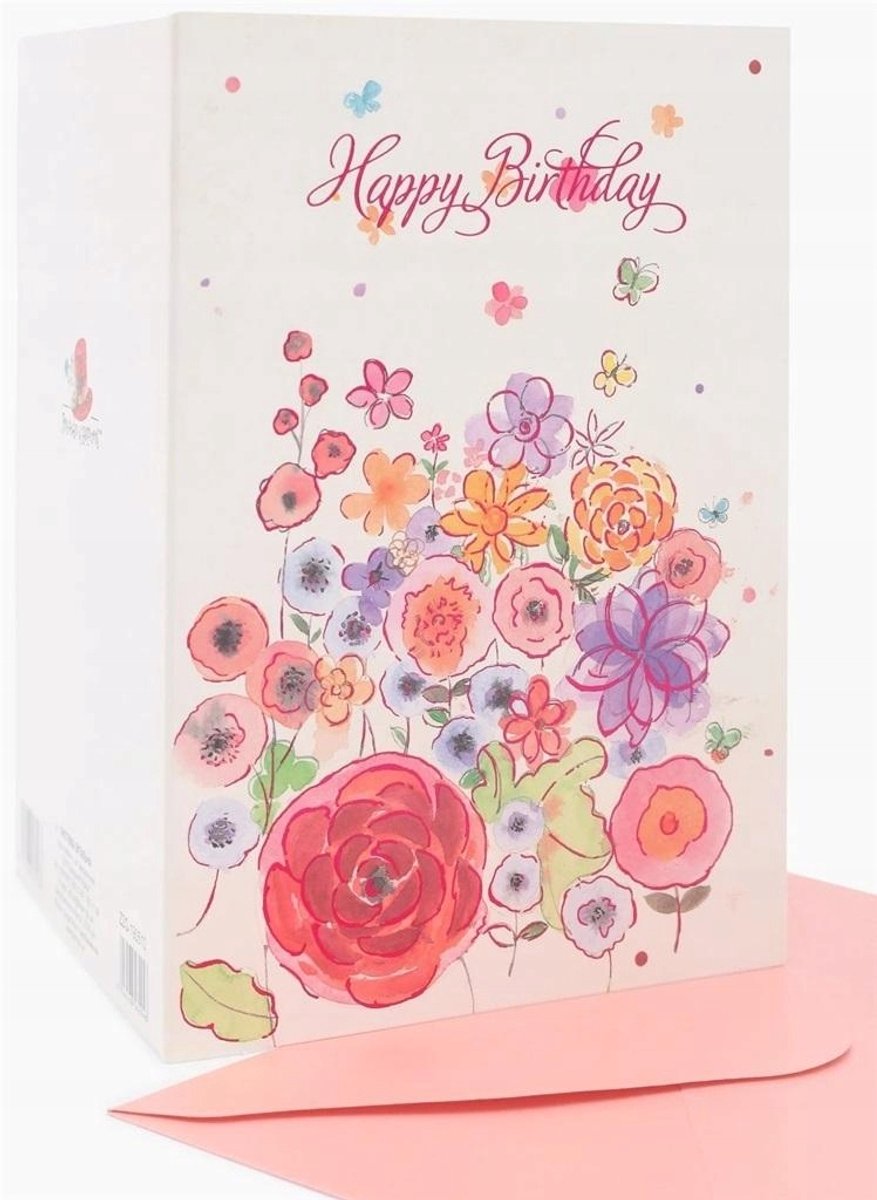 Gouden Verjaardag Kaart B6 met Envelop - Uniek Cadeau