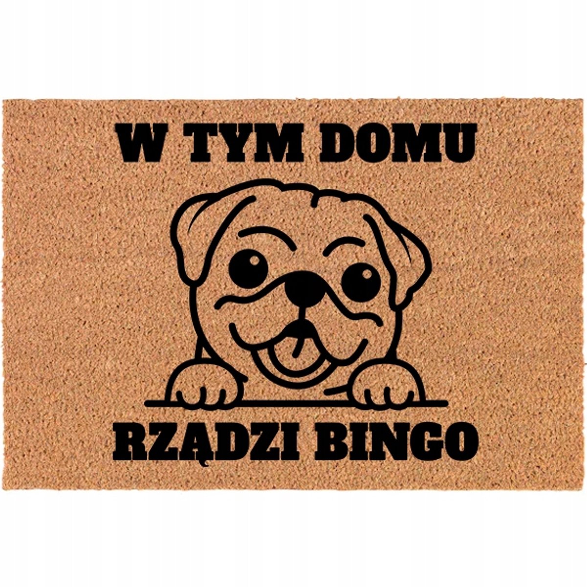 Kokosmat Deurmat 60x40cm - Personaliseerbaar met Eigen Tekst of Patroon