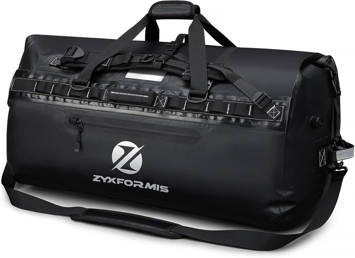 Waterdichte Reistas - 65L - Duurzaam PVC met Rugzakfunctie - Voor Avontuurlijke Reizigers