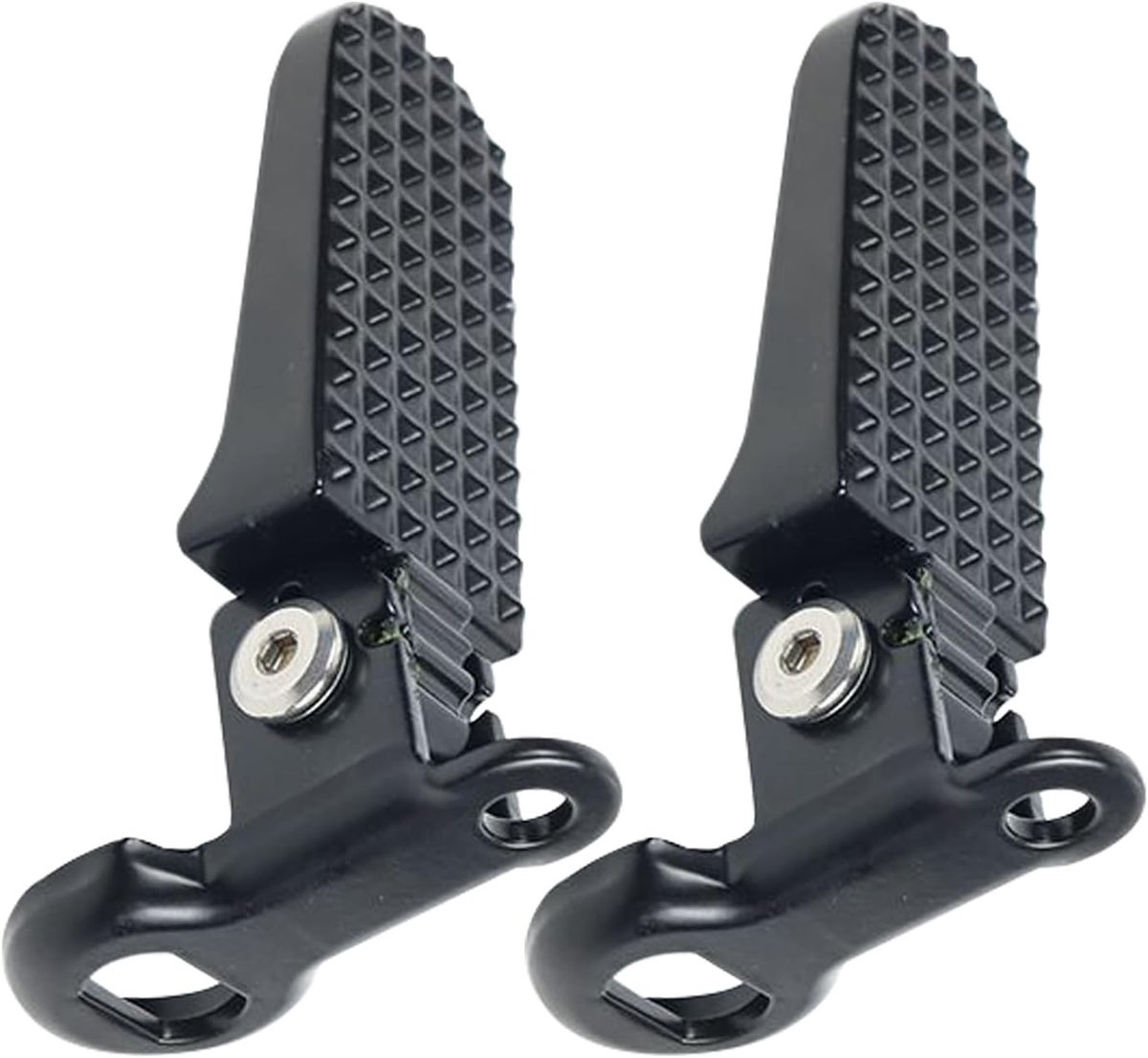 Fietsachterpedalen - Zwart - Inklapbaar - Aluminiumlegering - Voor Mountainbikes en E-bikes