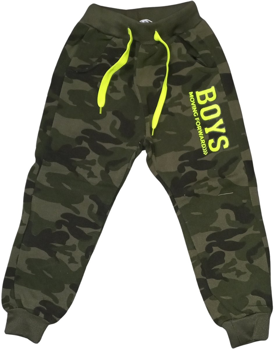 Stoere Camouflage Joggingbroek - Groen - 98/104