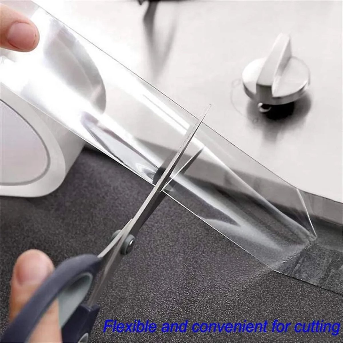 PVC hoekafdichtingstape, waterdicht, afdichtingstape Geschikt voor keuken en badkamer (2 rollen, transparant)