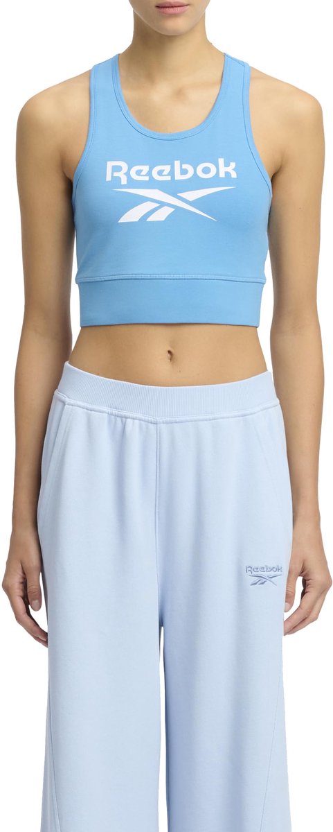 Reebok Classics Identity Big Logo Sportbeha Blauw XS Vrouw