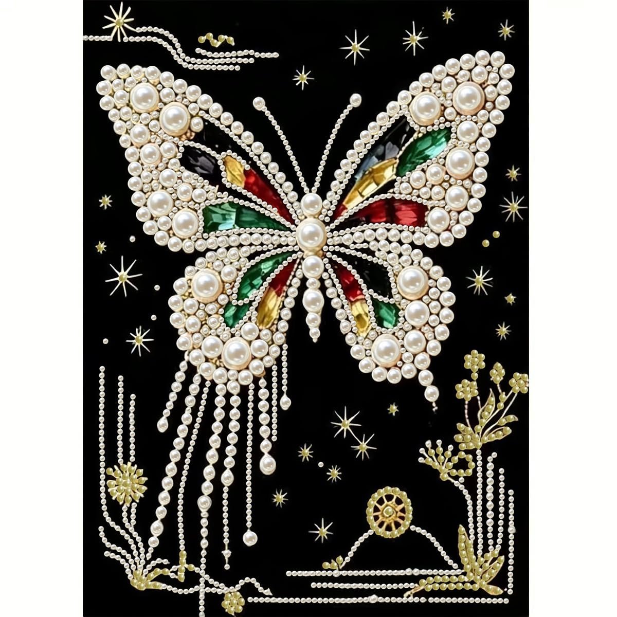Casalora Diamond Painting Vlinder - 5D Diamant Schilderen - Speciale Steentjes - DIY Set -30 x 40 cm