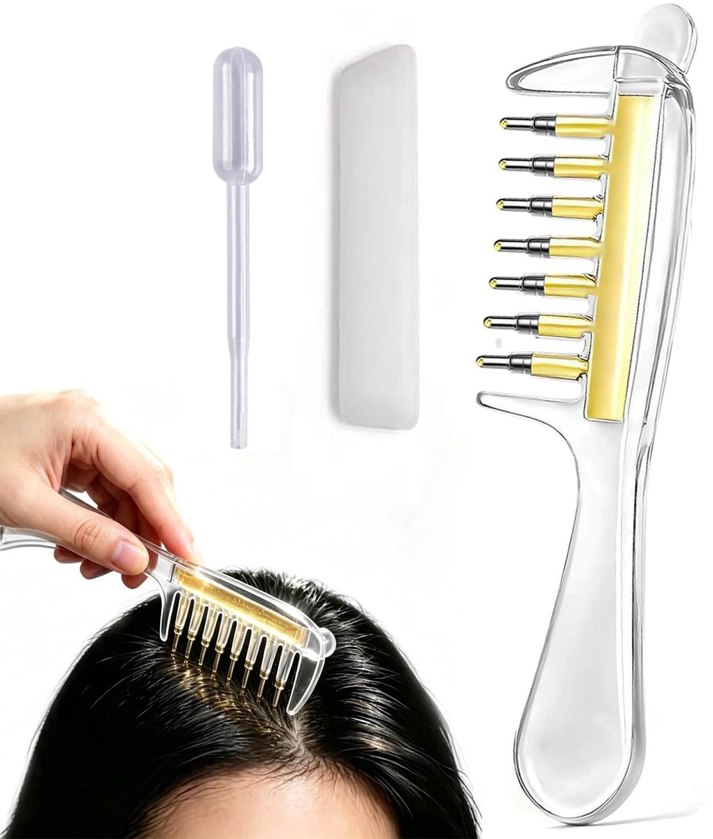 Namajunas - Haar olie applicator - Haarserum applicator - Hoofdhuidolie-applicator voor haargroeiverzorging 4 ml - Herbruikbaar & Lekvrij - Haarverzorging - Scalp Massager - Hair oil applicator
