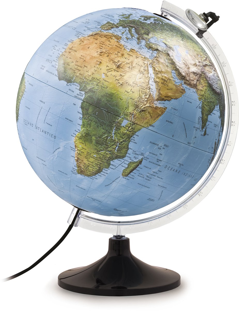 Nova Rico Uranio EU LED - Wereldbol - 30 CM - Nederlands  - Met vergrootglas