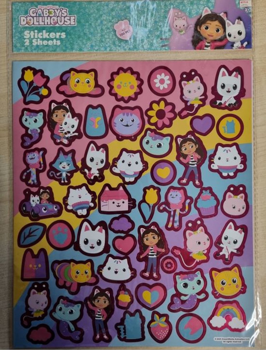 Gabby`s Dollhouse Stickers - 100 stuks