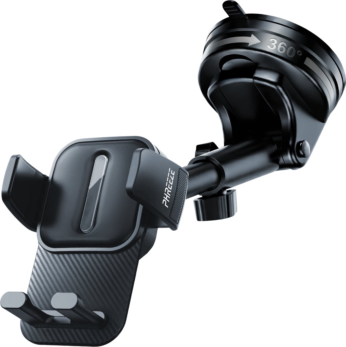 Phreeze CH34 - Telefoonhouder Auto Zuignap - Autohouder Telefoon - GSM Houder Auto - Plakt goed - Verstelbaar & Draaibaar - Universeel