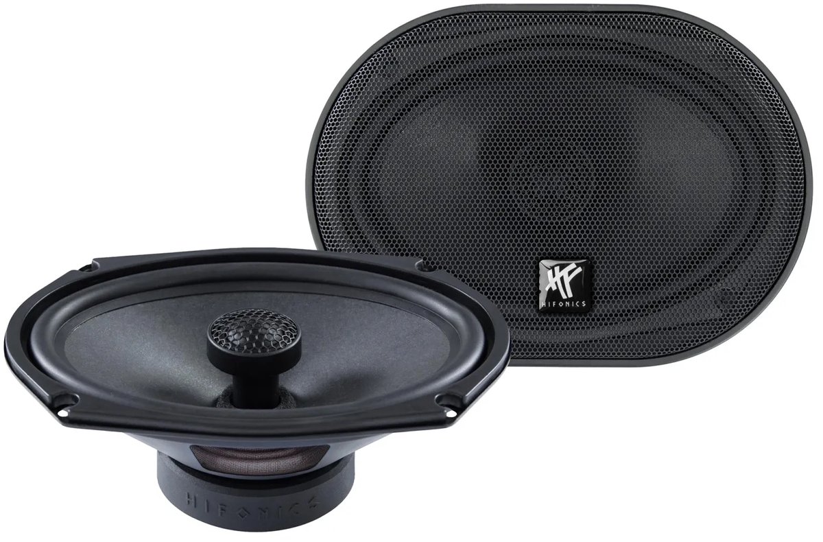 Hifonics TITAN TRX692 2-Way 6x9 Coaxial Speaker System 250W ( set van 2 ) Ovaal / Hoedenplank
