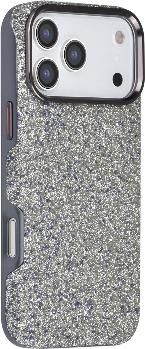 TUNIQ telefoonhoesje voor Apple iPhone 17 Pro Max - glitter design - Grijs